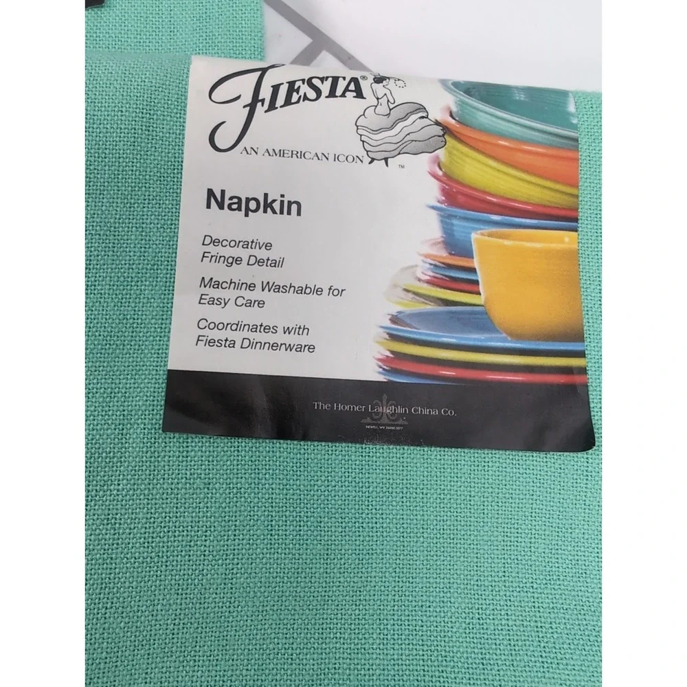 FIESTA Brand 2 Pack Kitchen Towels Teal 19
